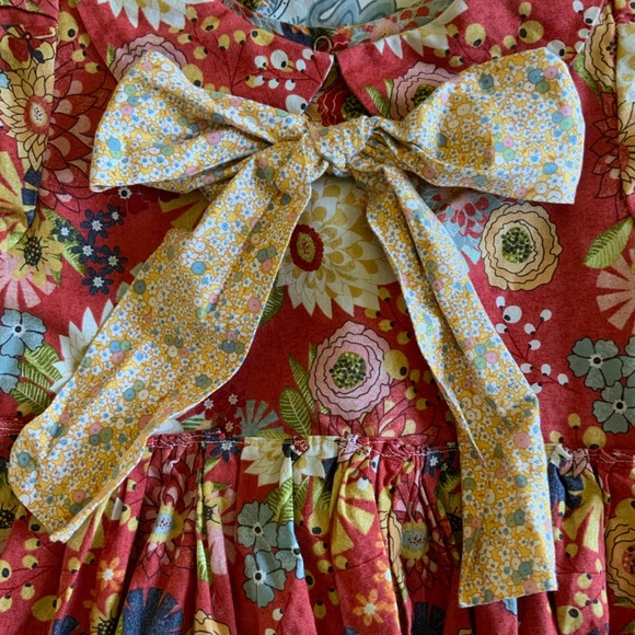 Fleur + Dot Peter Pan Collar Floral Handsewn Dress - Picture 3 of 10